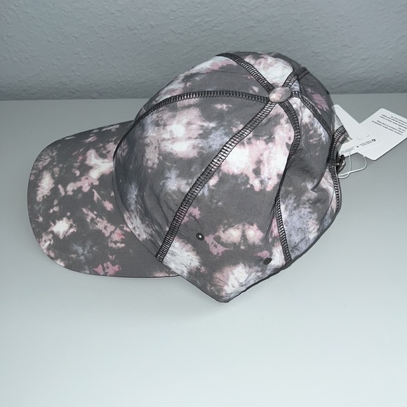 Baller Hat *Soft IIBM ONE SIZE. Grey, pink, & white tie dye hat Lululemon - Picture 5 of 8